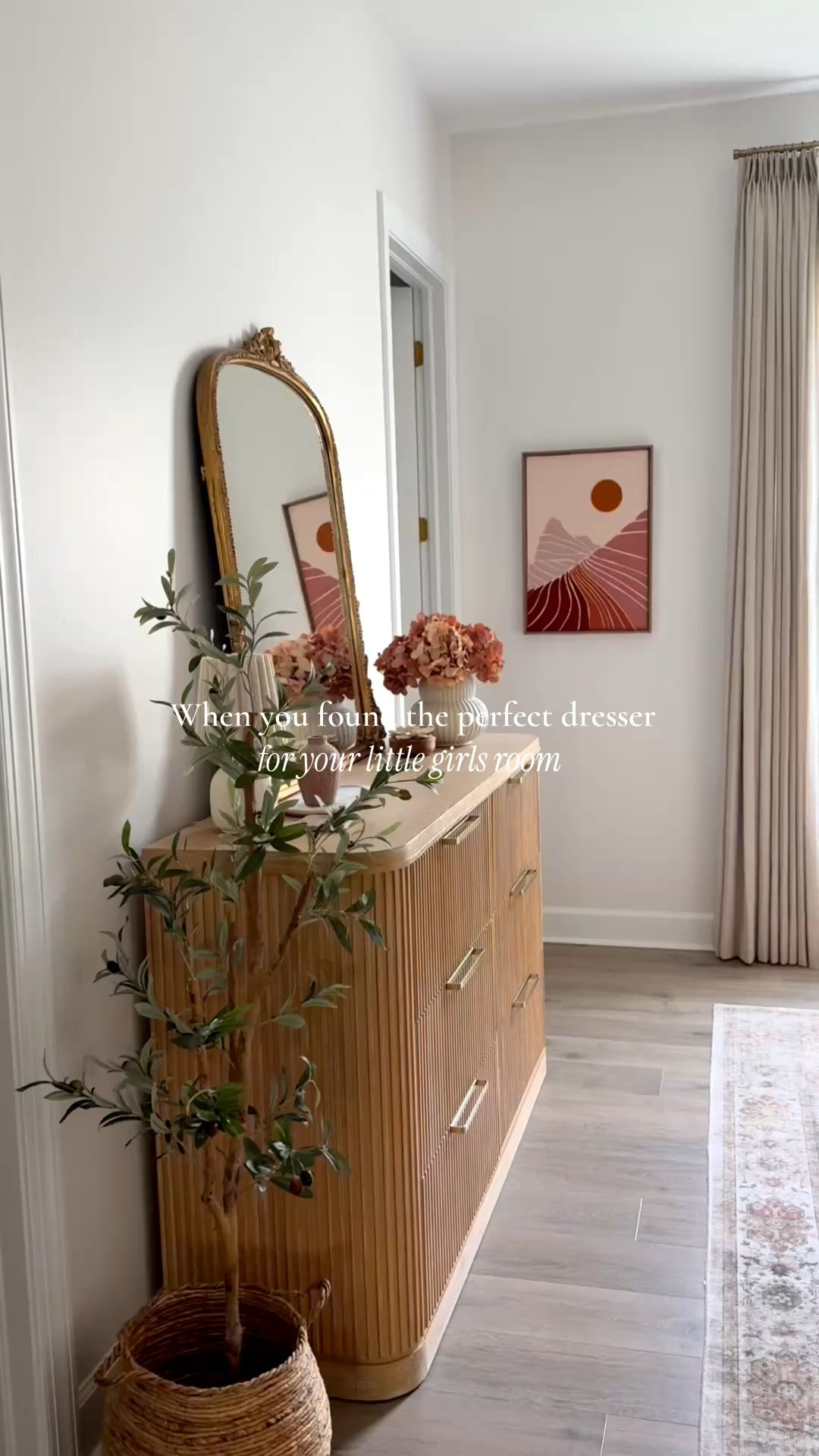When you found the perfect dresser for your little girl’s room 💞 I love the organic feel this brings to her bedroom with the gorgeous warm wood tones, fluted detail, and the perfect brass-tone handles @hernest 

Bedroom furniture, fluted dresser, dresser, little girls room, kids room, bedroom decor, organic modern, girls room, bedroom styling 

#bedroom #kidsroomdecor #littlegirlsroom #kidsfurniture #hernest

#LTKHome #LTKKids