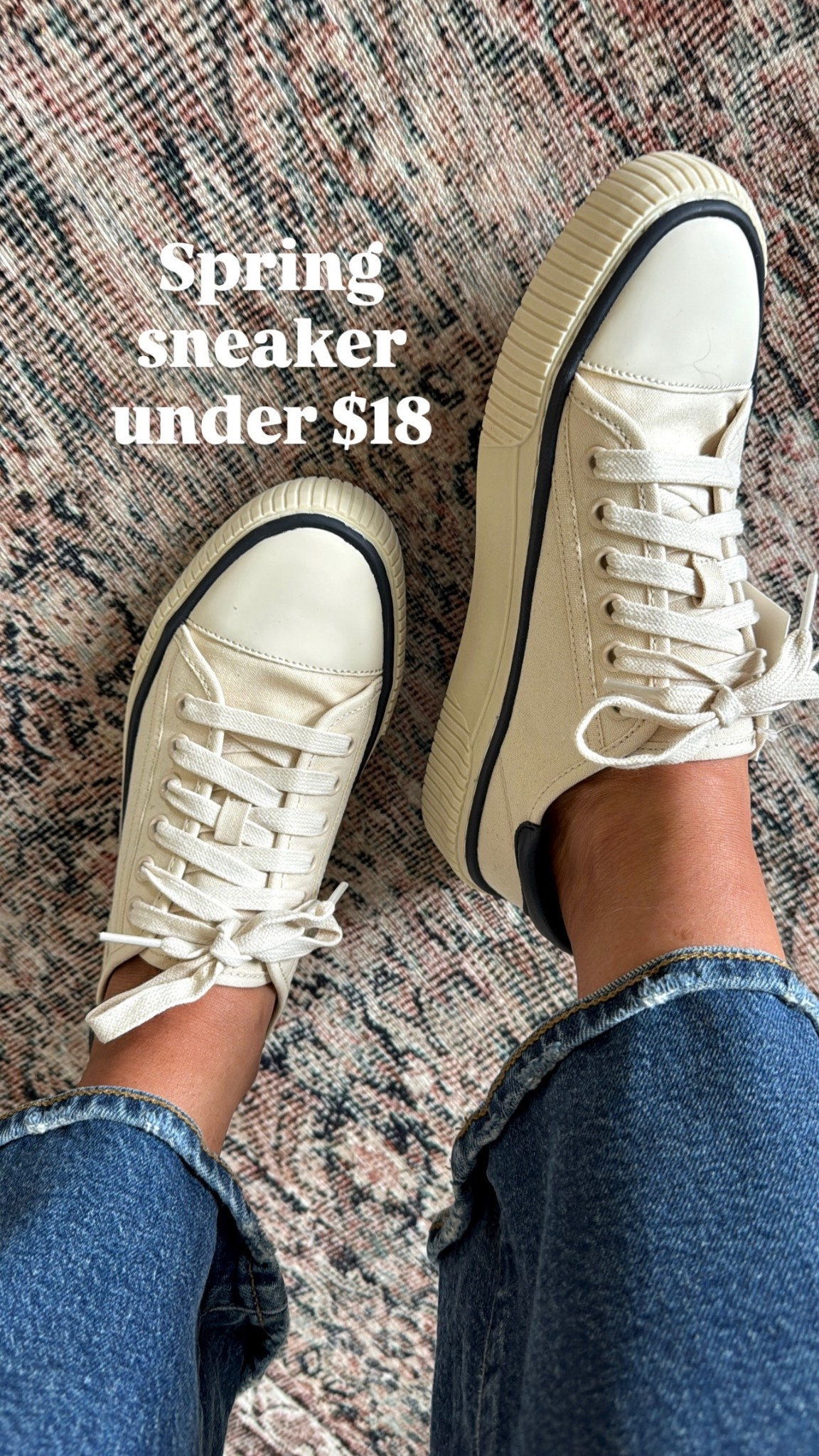 Cute Spring sneaker under $18. Walmart style. Platform sneaker. 
Fit: have true size but runs a little big.

#LTKOver40 #LTKFindsUnder50 #LTKSaleAlert