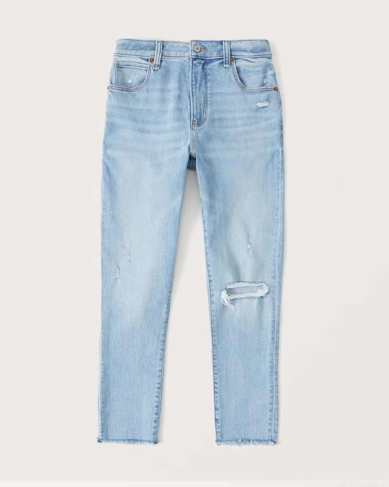 High Rise Super Skinny Ankle Jean | Abercrombie & Fitch (US)