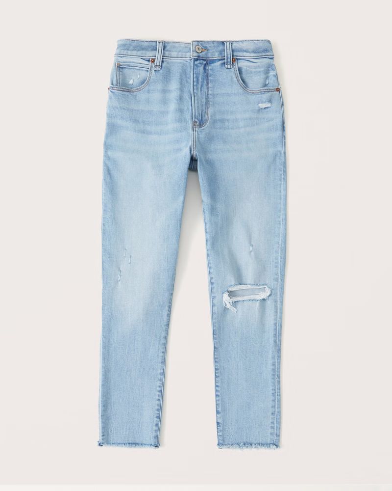 Women's High Rise Super Skinny Ankle Jean | Women's Up To 50% Off Select Styles | Abercrombie.com | Abercrombie & Fitch (US)