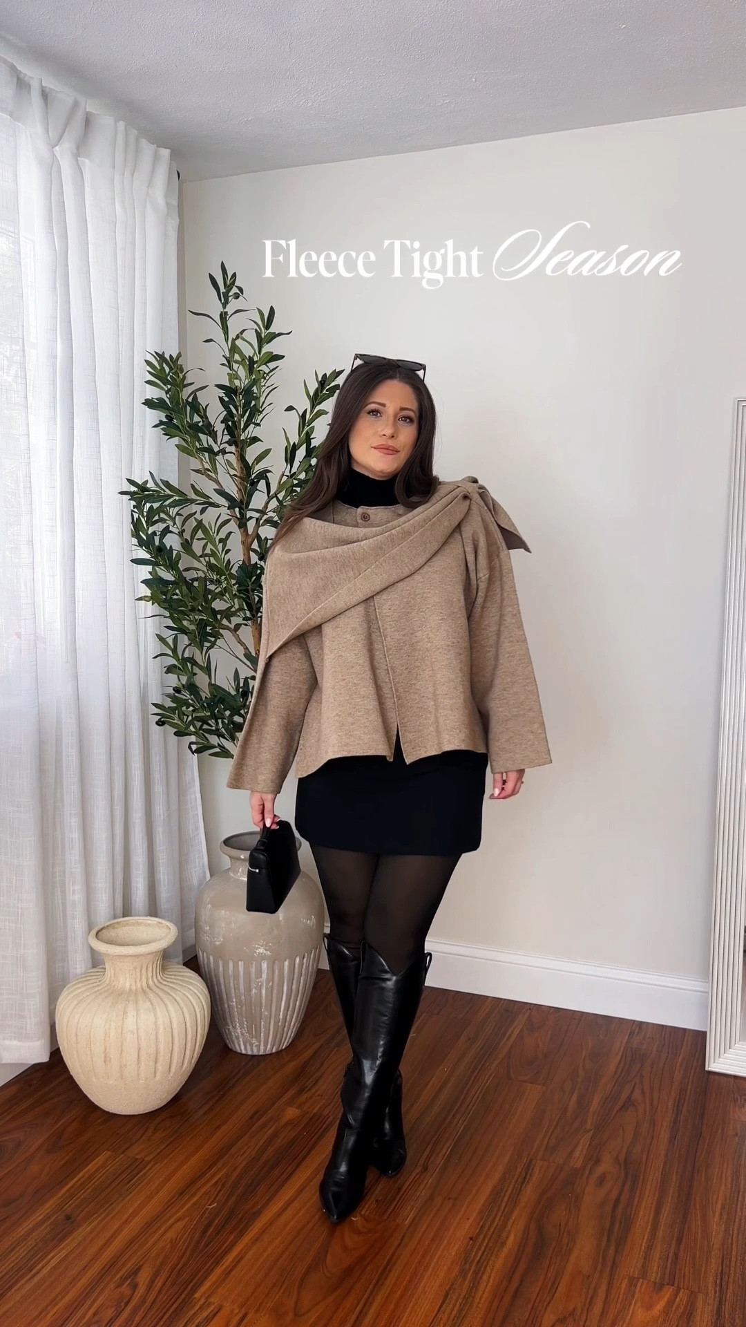 Fleece lined leggings that look like tights 🤭❄️ My favorite $15 hack for staying warm and looking chic all winter long. @abercrombie 

#LTKootd #LTKSeasonal #LTKgrwm