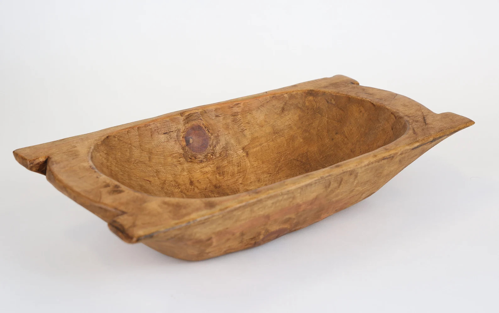 Eurotrenchy Deep Trencher-9-11W x 17-19L x 3-4D inches-Rustic Dough Bowl With Handles-Batea-Woode... | Etsy (Global)