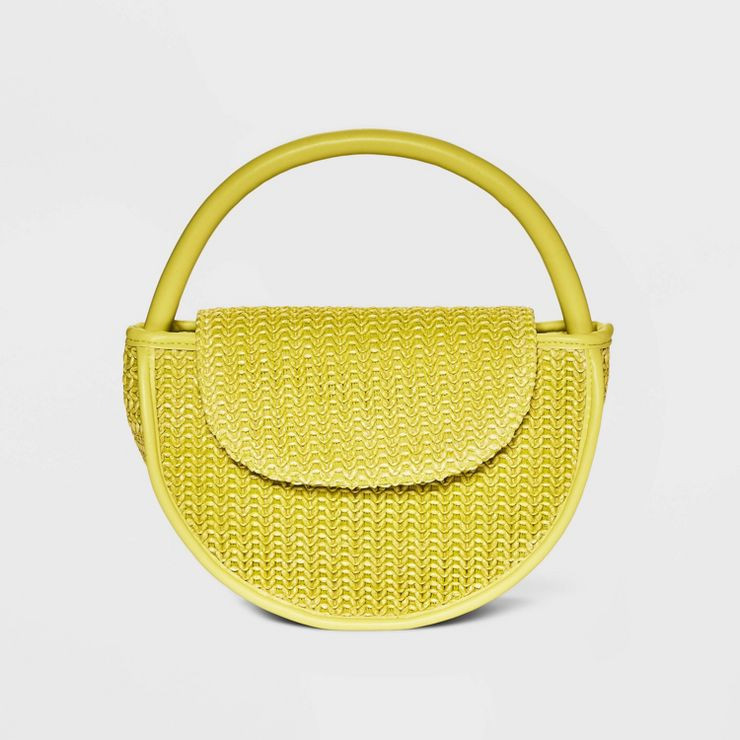 Rounded Structured Mini Handbag - Future Collective™ with Alani Noelle Lime | Target