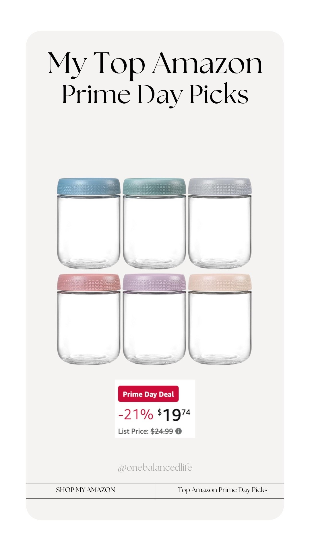 Amazon overnight oats container on prime day deal

#LTKHome #LTKSaleAlert #LTKFindsUnder50