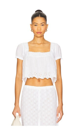 Princess Gauze Blouse in Daisy Eyelet | Revolve Clothing (Global)