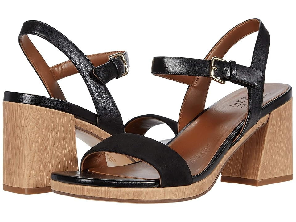 Naturalizer Rose Women's Shoes Black Nubuck Leather : 9.5 W (C) | Zappos