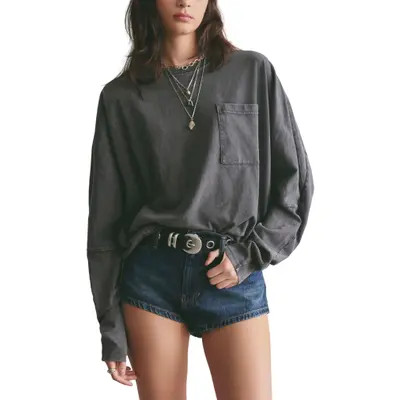 Free People Epic Long Sleeve T-Shirt in Peach Skin at Nordstrom, Size X-Small | Nordstrom