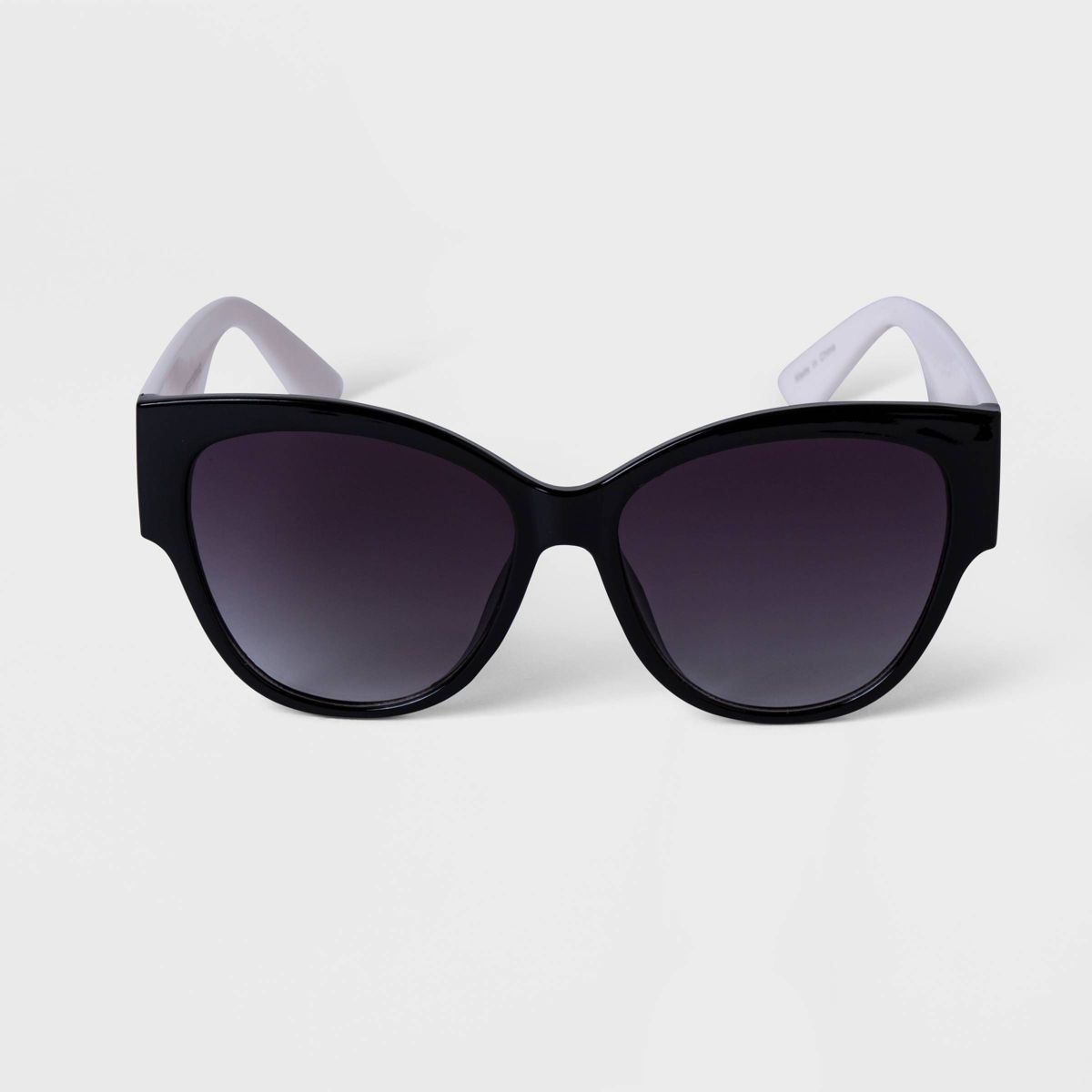 Women's Two-Tone Cateye Sunglasses - A New Day™ Black | Target