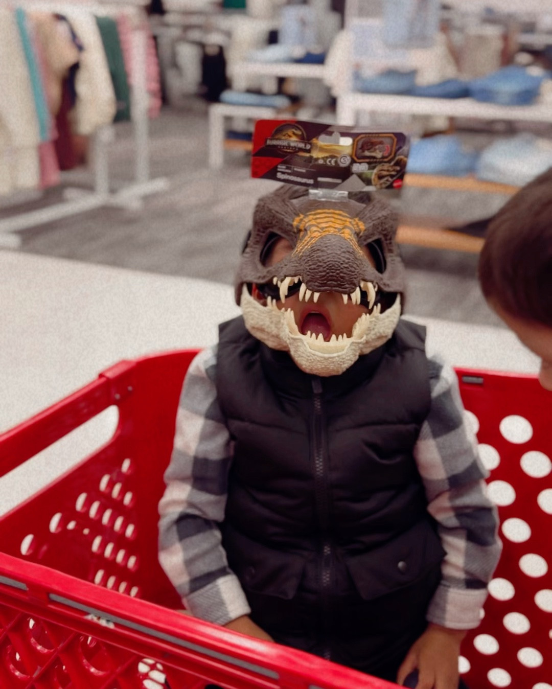 junior didn’t want any toy from all the aisles at #target untillll he spotted this dino mask, so of course emilio had to jump in the fun too. it has a chin strap and adjusts so it all fits well and the chin strap lets the move the mouth so they can really rawr like a dinosaur!!🦖🦕

they “rawred” all the way home and junior is currently sleeping with his😅 we also saw the wearable claws and i thought how genius?! tell them to “claw” your back and you’ve got a back scratcher #momhack 🤣

anywho total win and definitely grabbing the claw for christmas!🎄 (pssst i linked another one too since these are a little low stock👀)

#LTKHoliday #LTKGiftGuide #LTKKids