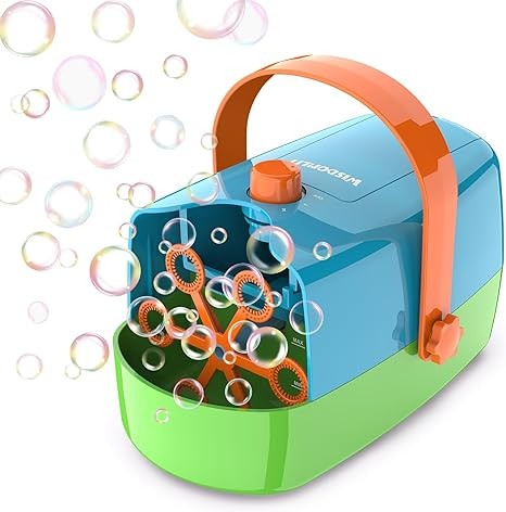 Bubble Machine, 3-in-1 Bubble Maker, Automatic Bubble Blower with 3 Bubble Wands, 8000+ Colorful ... | Amazon (US)