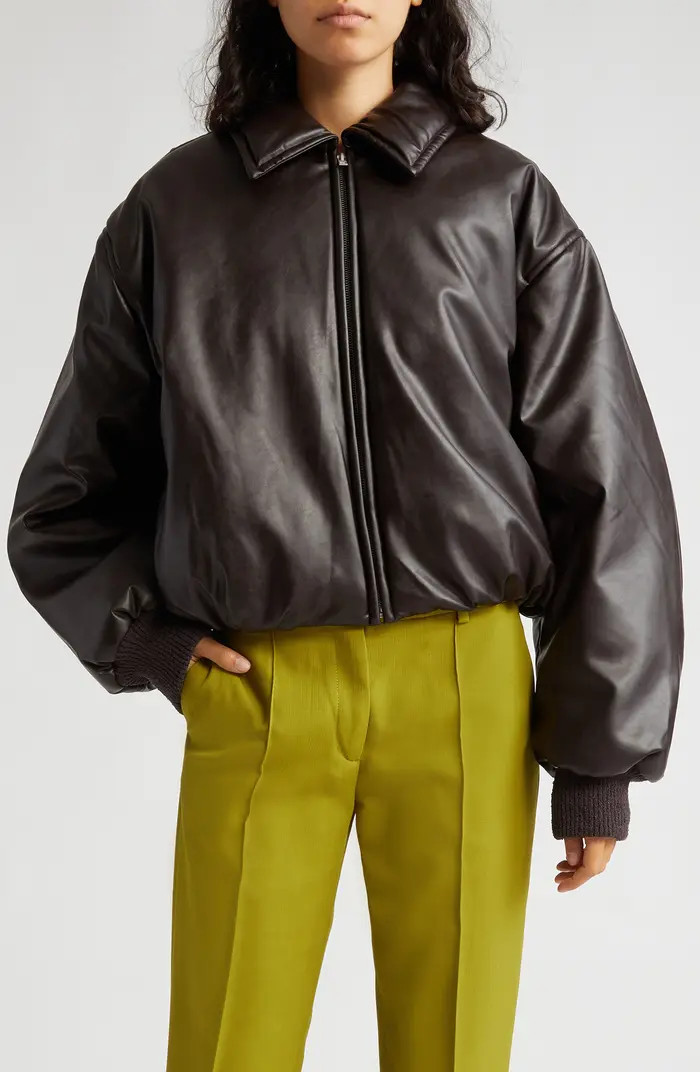 Acne Studios Onnea Coated Bomber Jacket | Nordstrom | Nordstrom