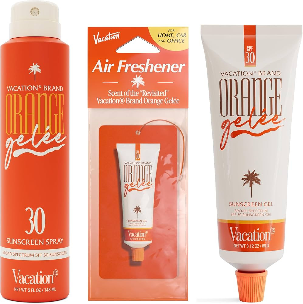Vacation Orange Gel\u00e9e SPF 30 Sunscreen Bundle - Gel Tube 3.12 Fluid Ounces, Spray Oil 5 Flui... | Amazon (US)
