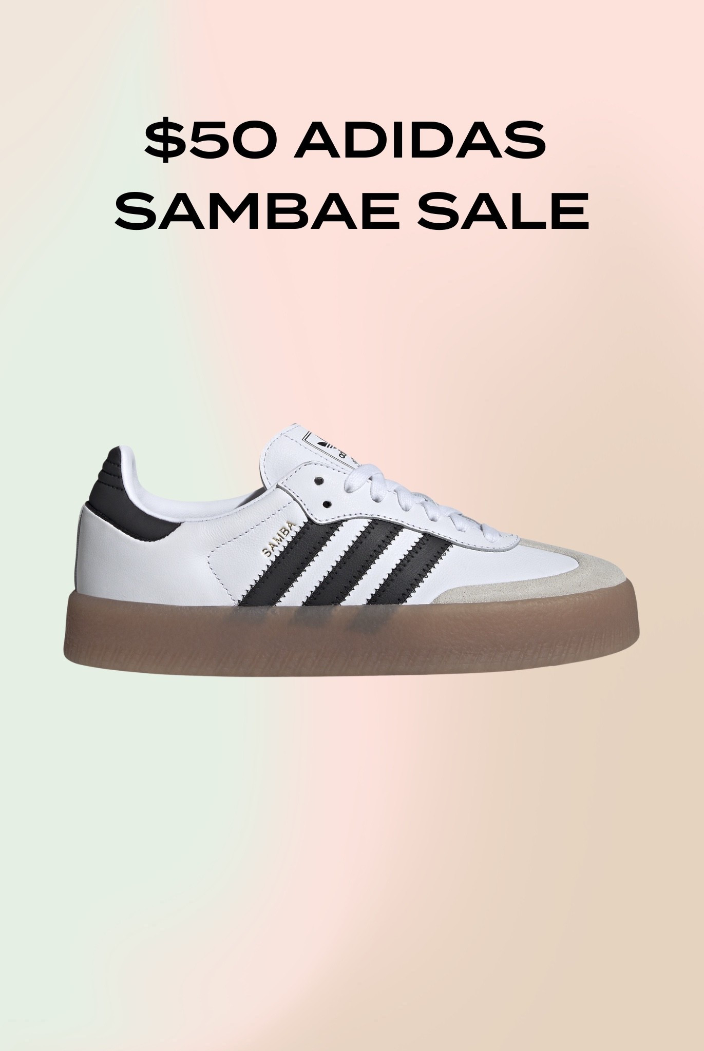 RUN! $50 Adidas sambae sale!!

#LTKgrwm #LTKSaleAlert #LTKmomlife