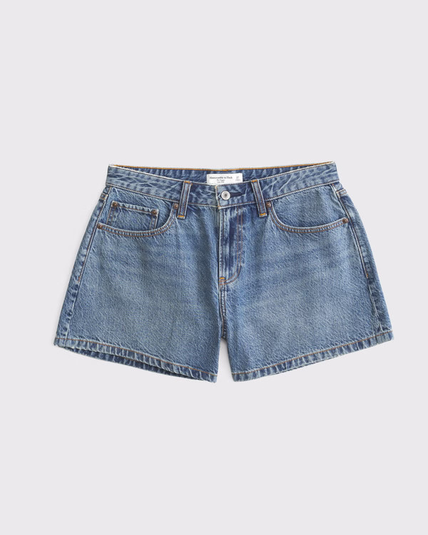 Women's Curve Love Low Rise Baggy Short | Women's Bottoms | Abercrombie.com | Abercrombie & Fitch (US)