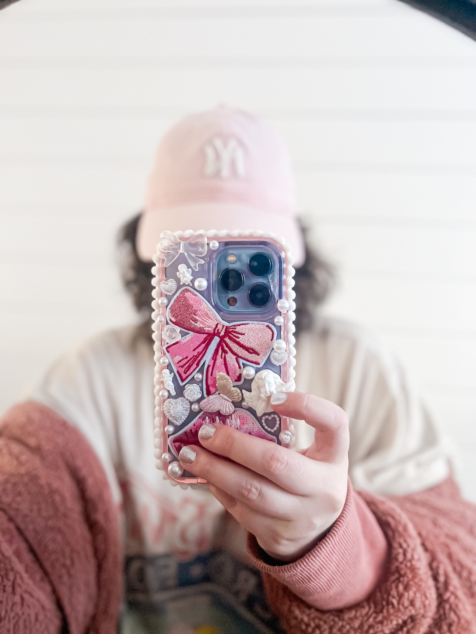 DIY coquette-inspired phone case ☁️ 
What I love about this is you can switch out the patches to create whatever type of case you want to. Super easy! 

Linking everything so you can make one too! 