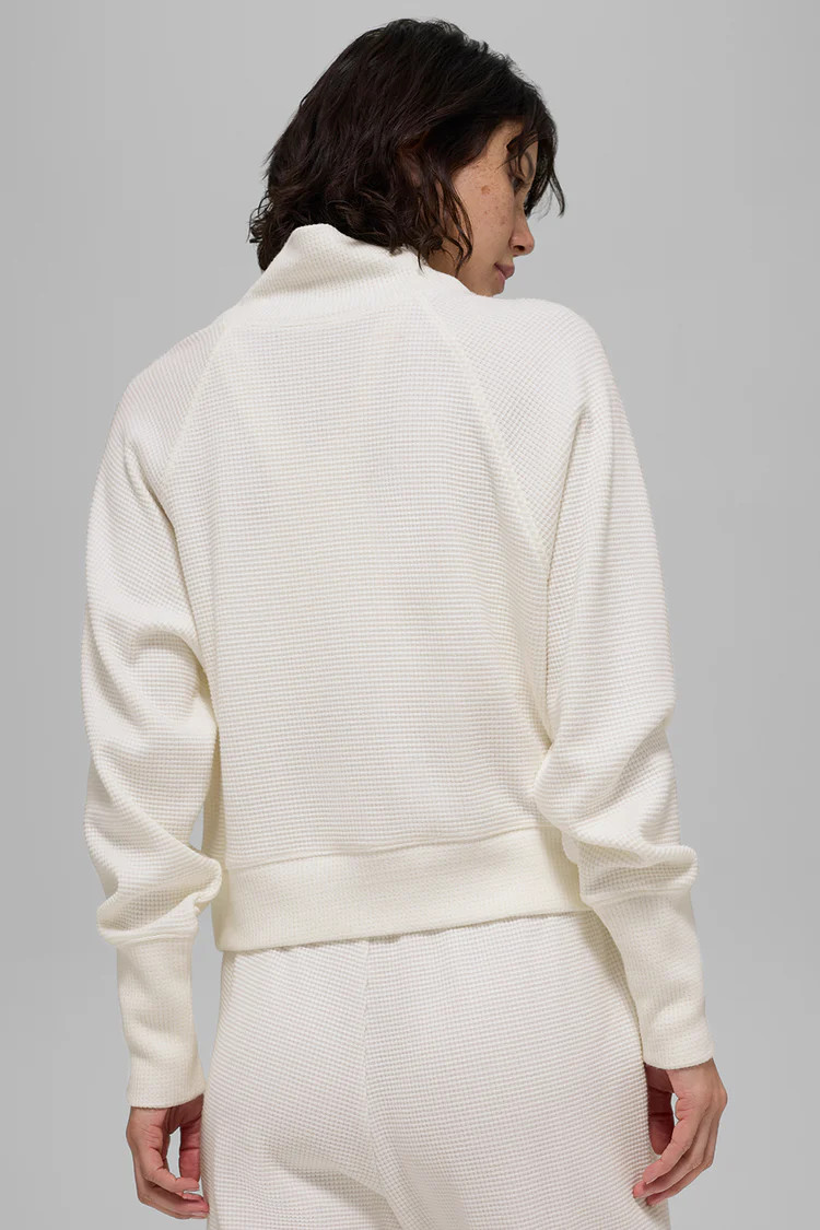 Waffle Weekend Escape Mock Neck Long Sleeve | Alo Yoga (US)