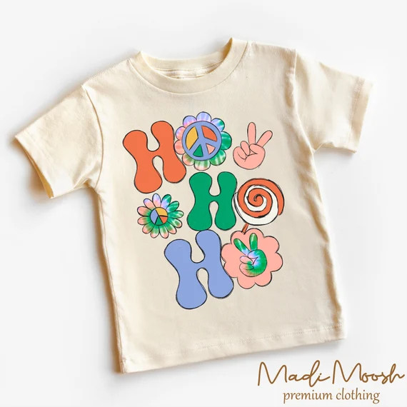 Ho Ho Ho Christmas Toddler Shirt  Cute Retro Santa Christmas - Etsy | Etsy (US)