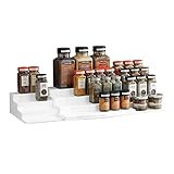 YouCopia 48 Spice Bottle ShelfSteps Organizer, Expandable, White | Amazon (US)