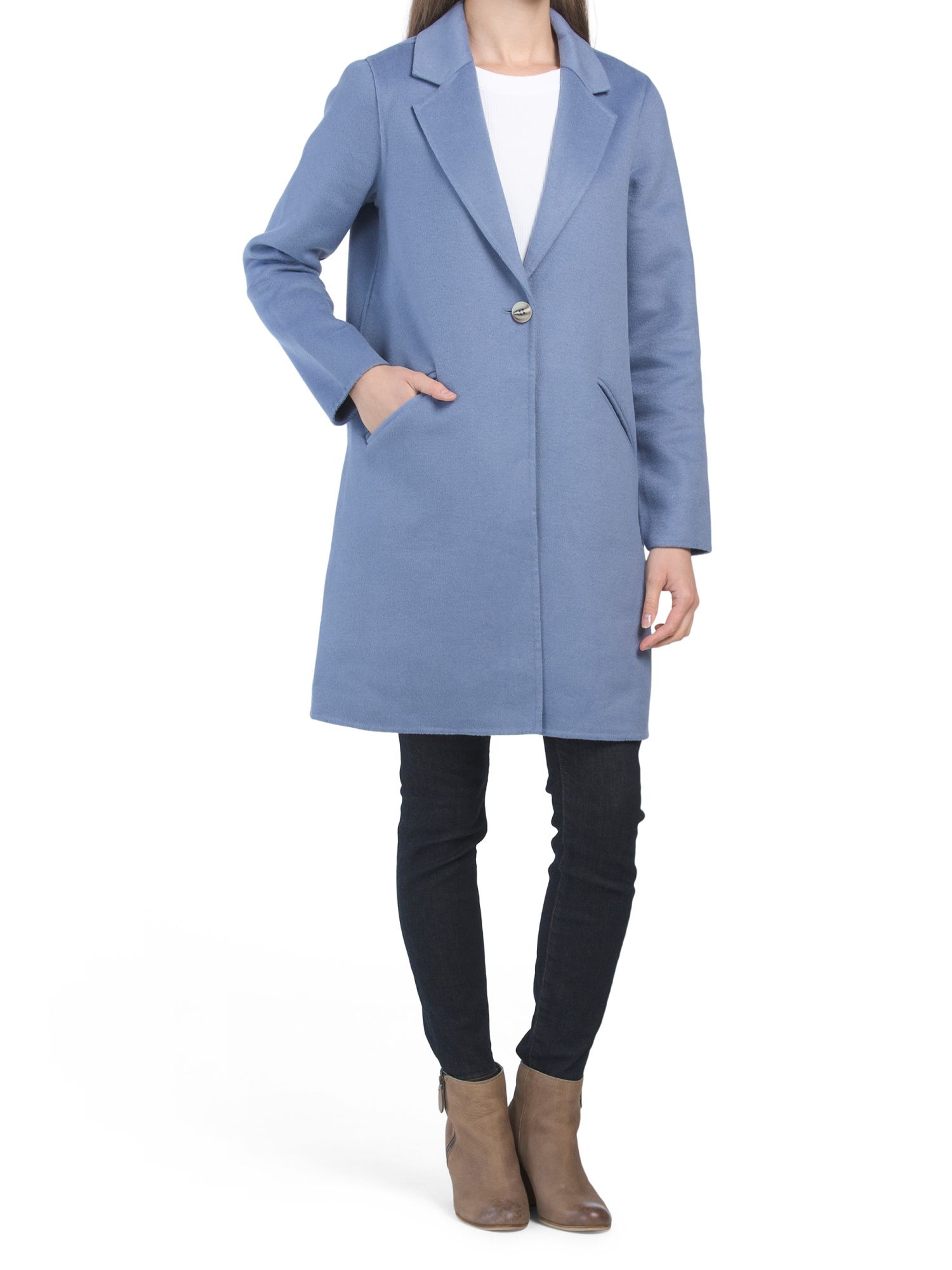 Wool Blend Double Face Coat | Midweight Jackets | Marshalls | Marshalls