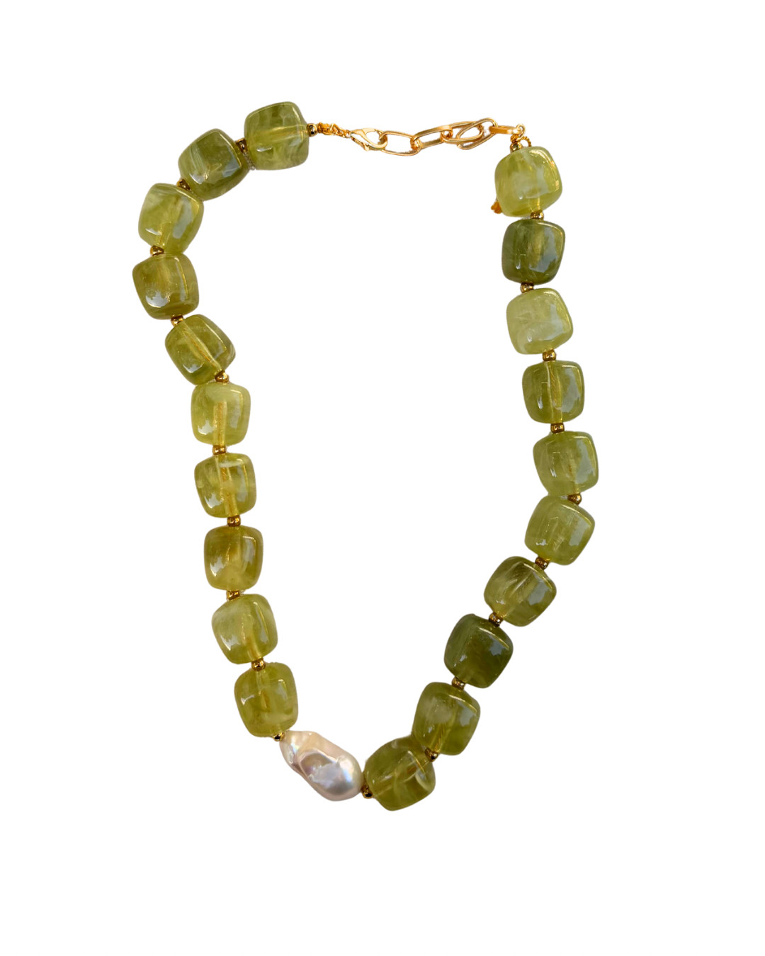 Matcha Bubble Necklace — Fraypearls | Fraypearls
