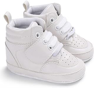 Sekantrol Newborn Baby Boys Girls First Walker Crib Shoes Soft Rubber Sole Infant Sneakers Fashio... | Amazon (US)