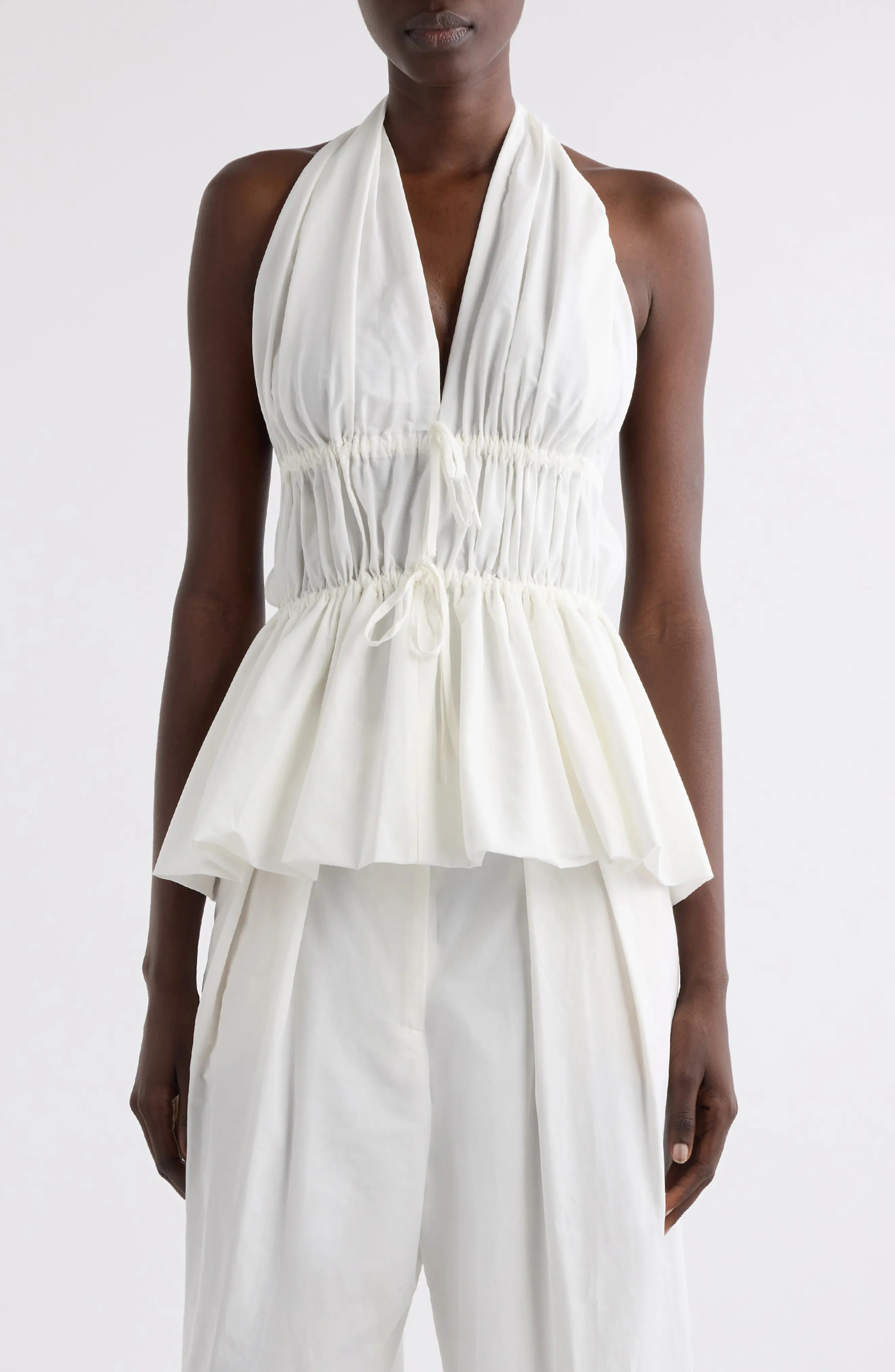 Ceana Ruched Halter Top (Women) | Nordstrom | Nordstrom