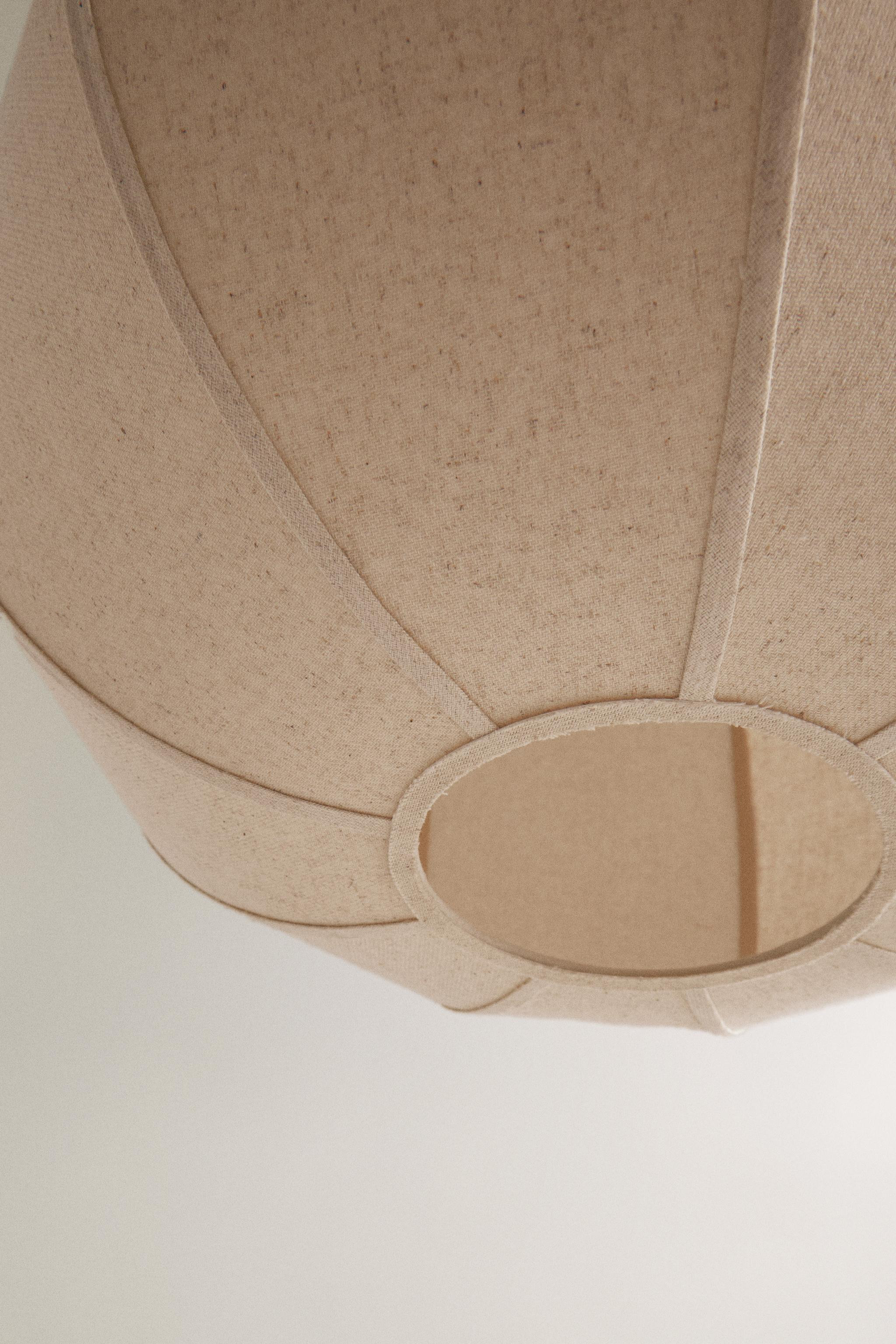 LARGE LINEN PENDANT LAMP | Zara US