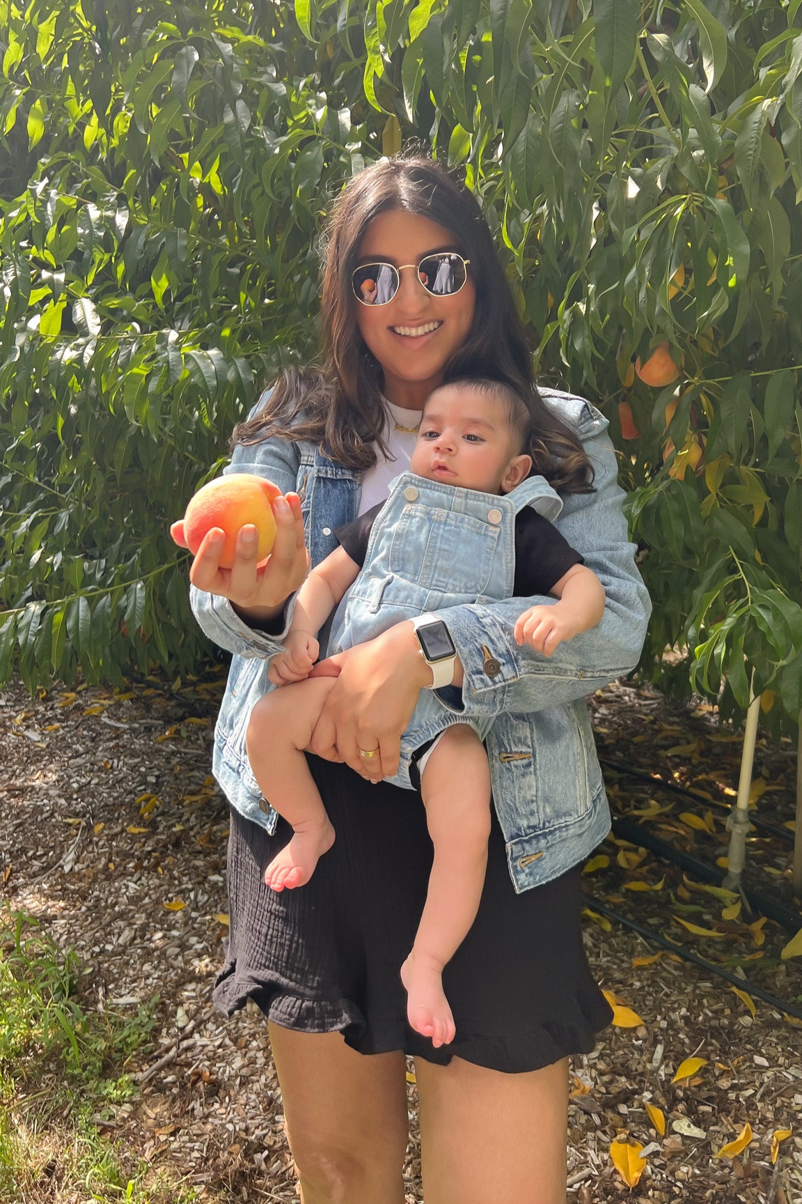 Peach picking 
Mommy and me outfits 
Boy mom outfits 
Affordable outfits 
Denim jacket
Denim overalls 
Summer fall fashion 

#LTKsalealert #LTKfamily #LTKbaby