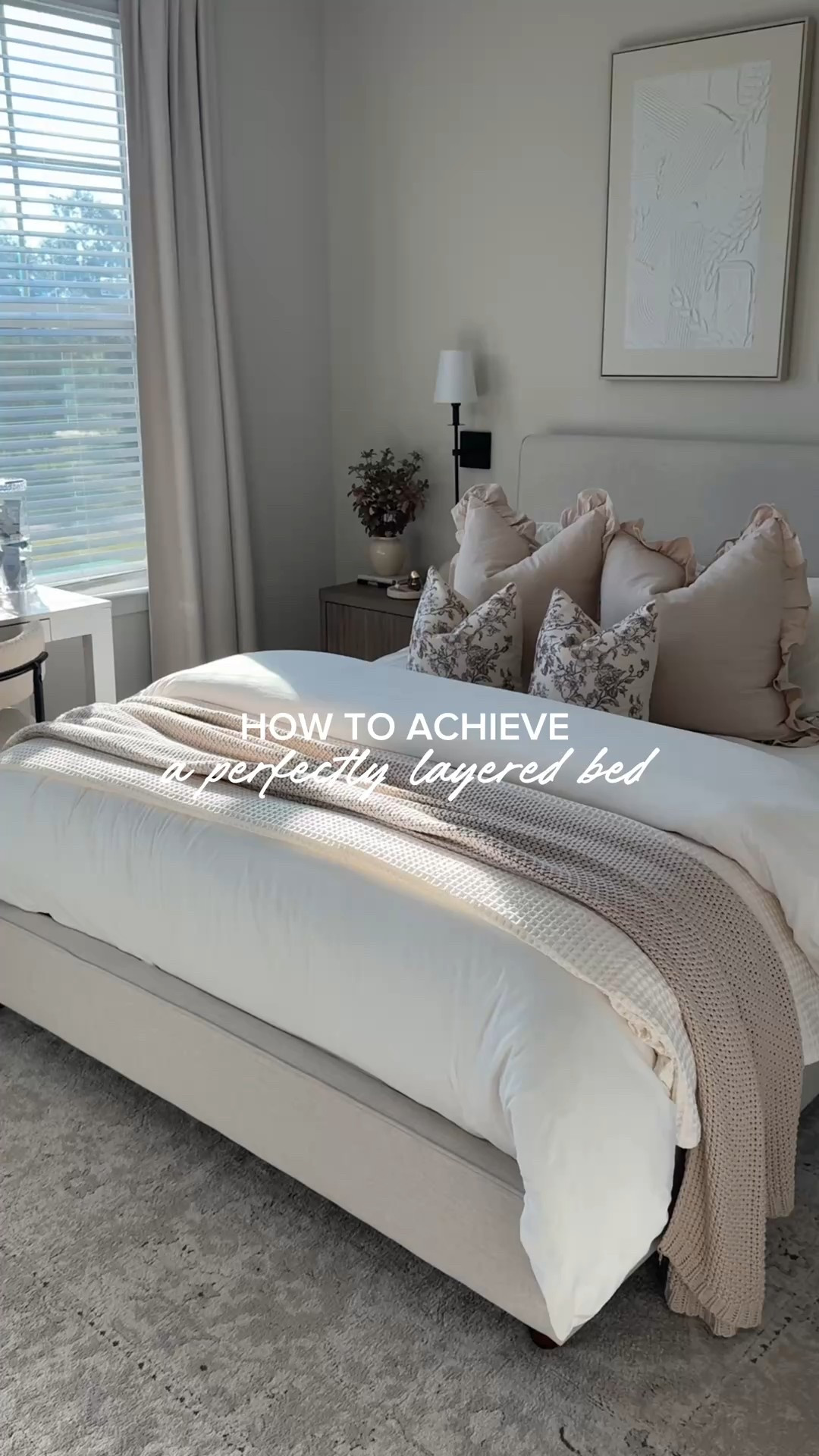 how to get the perfectly layered bed 💭

#LTKHome