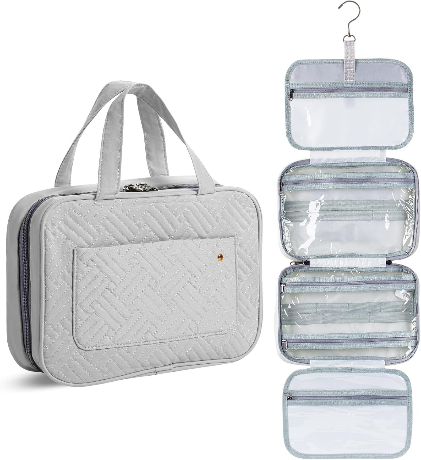 Travel Toiletry Bag Organizers, Gray | Amazon (US)