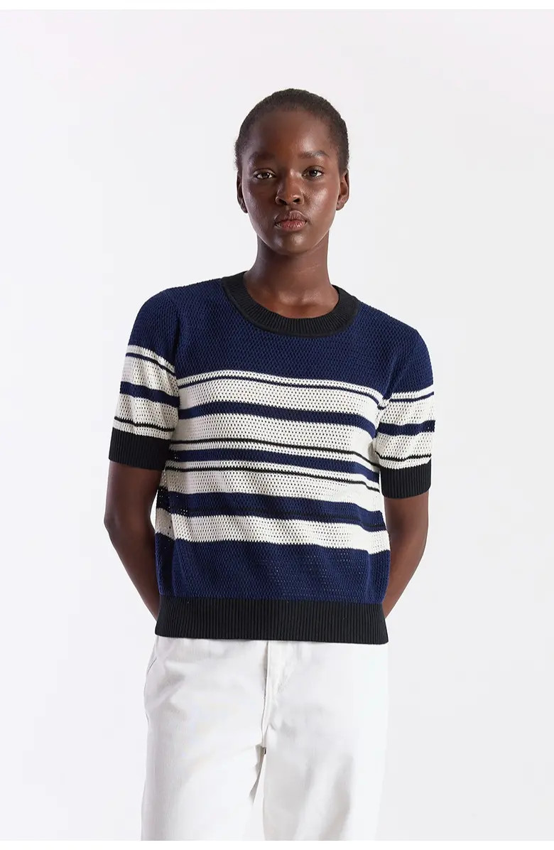 WISPR Textured Stripe Crewneck Top | Nordstrom | Nordstrom
