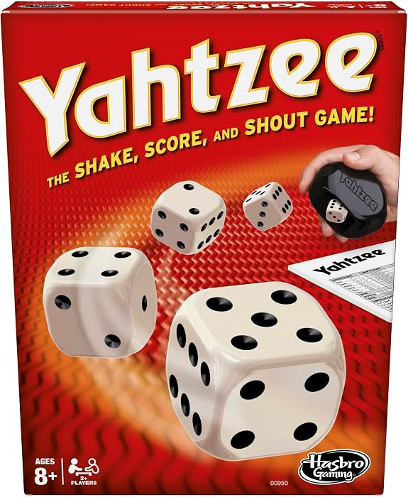 Hasbro Gaming Yahtzee Game, Fast-Playing Dice Games for Kids, Teens, and Adults, Strategy Games, ... | Amazon (US)