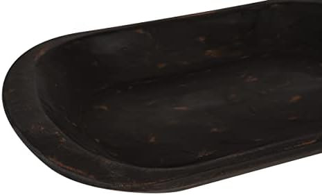 Rustic Wooden Dough Bowl-Batea-Black | Amazon (US)