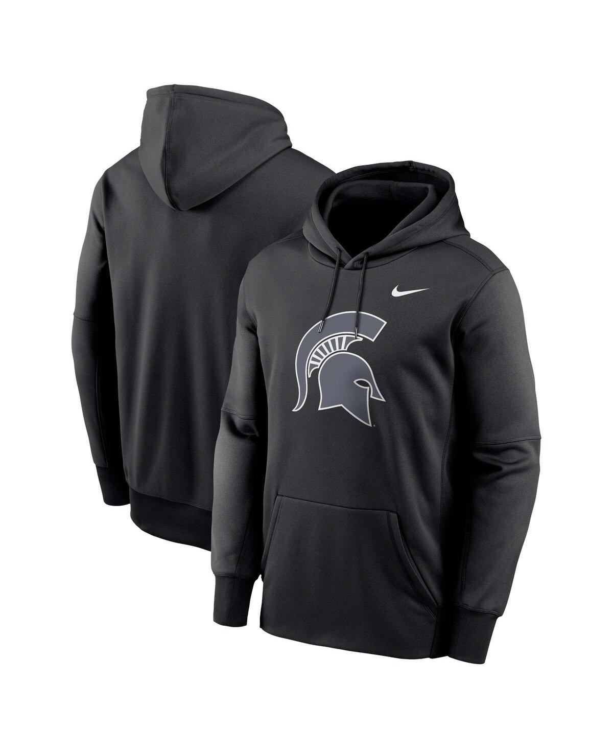 Nike Men's Black Michigan State Spartans Color Pop Performance Fleece Pullover Hoodie - Black | Macy's