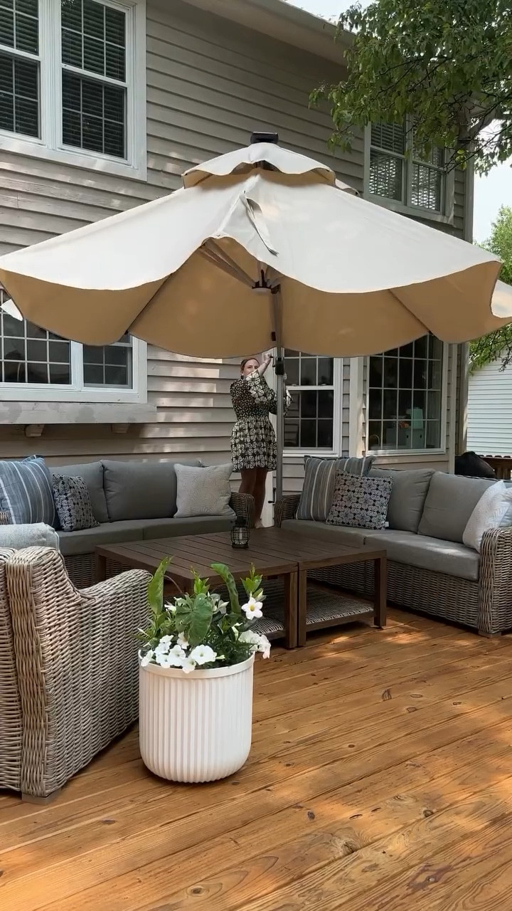 Nancy Meyers aesthetic… but make it budget-friendly!  These warmer Spring temps have me getting ready for outdoor patio season!

Outdoor patio furniture, outdoor furniture, planters, Nancy Meyers aesthetic, affordable outdoor furniture, patio sets, patio furniture, patio decor, outdoor rugs, outdoor umbrella, patio sectional, patio chairs, outdoor conversation sets, outdoor area rug 

#LTKHome #LTKSeasonal