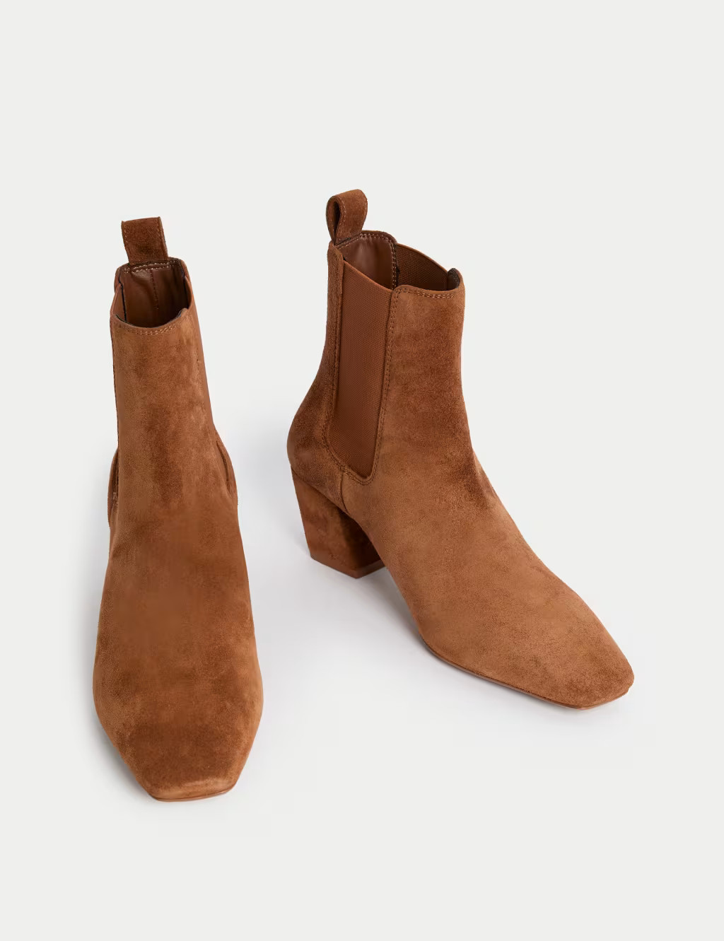 Suede Chelsea Block Heel Boots | Marks & Spencer (UK)