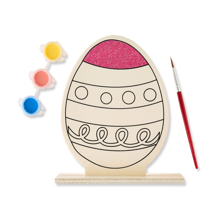 Easter Paint Your Own Wood Egg Standee, by Way To Celebrate | Walmart (US)