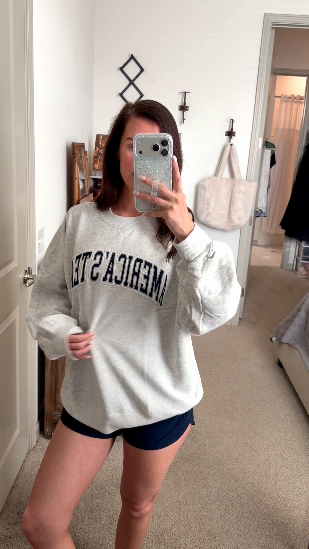America’s team // nfl // football season // football sweatshirt // cowboys // Abercrombie // oversized sweatshirt // running shorts // Amazon

#LTKdayinmylife #LTKActive #LTKSaleAlert