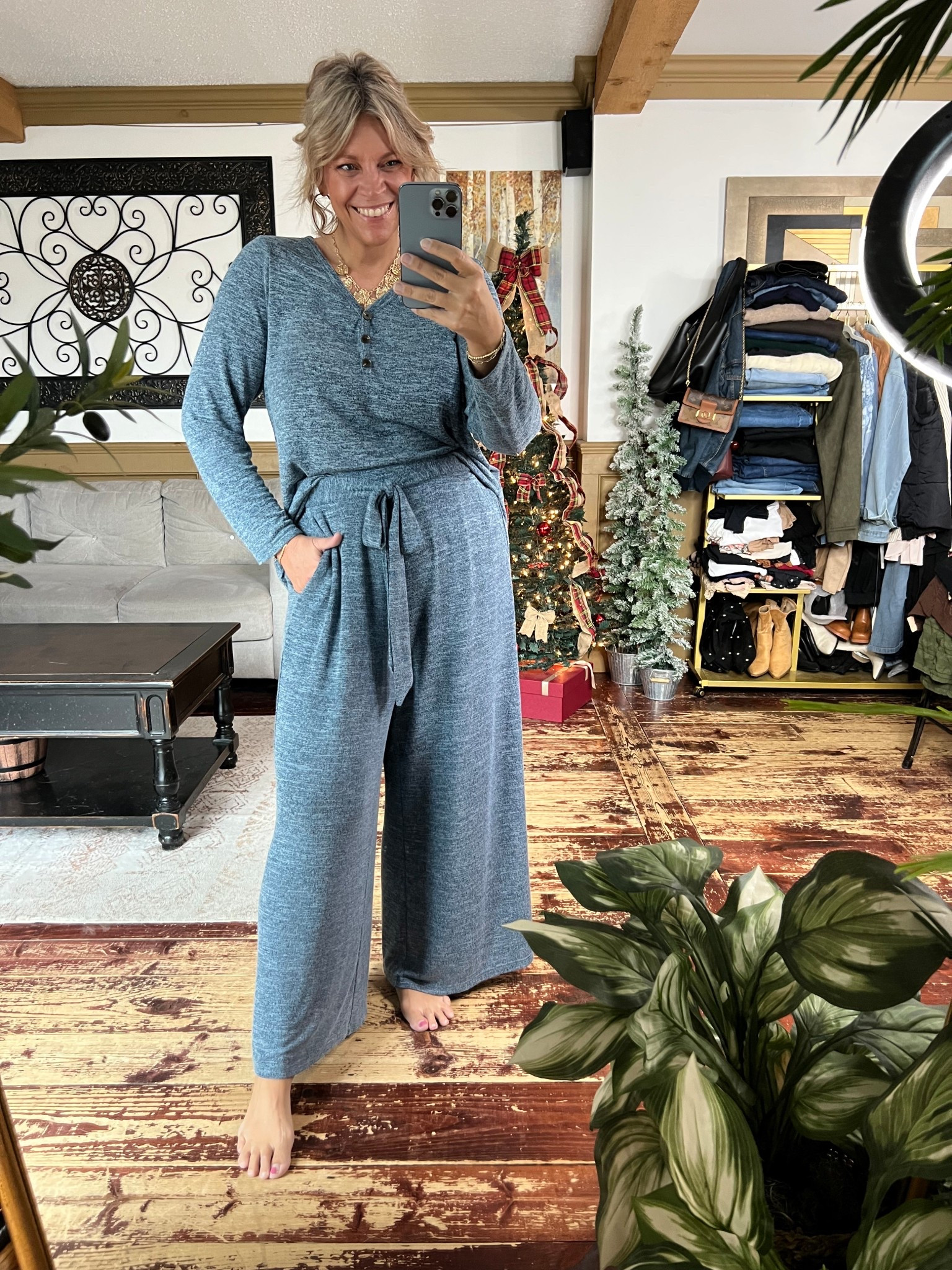 Cozy lounge set- size 14/16 in pants and size 12 in the top

#LTKmomlife #LTKOver40 #LTKMidsize