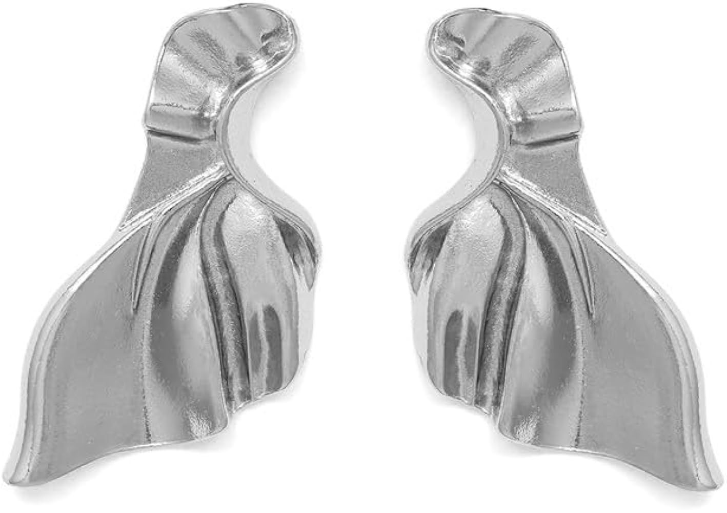 Irregular Sequins, Oversized Lava Drops, Statement Studs, Willow Leaf Design, Wall and Shadow Mir... | Amazon (US)