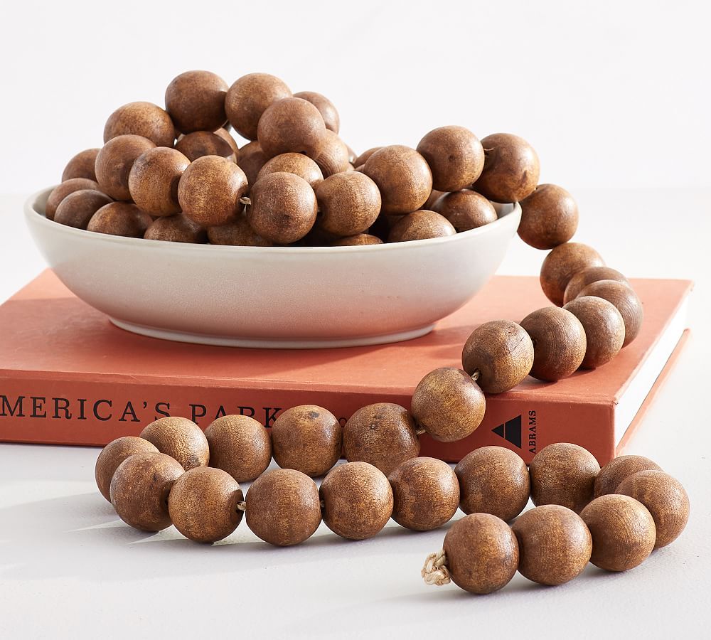 Wooden Bead Garland | Pottery Barn (US)