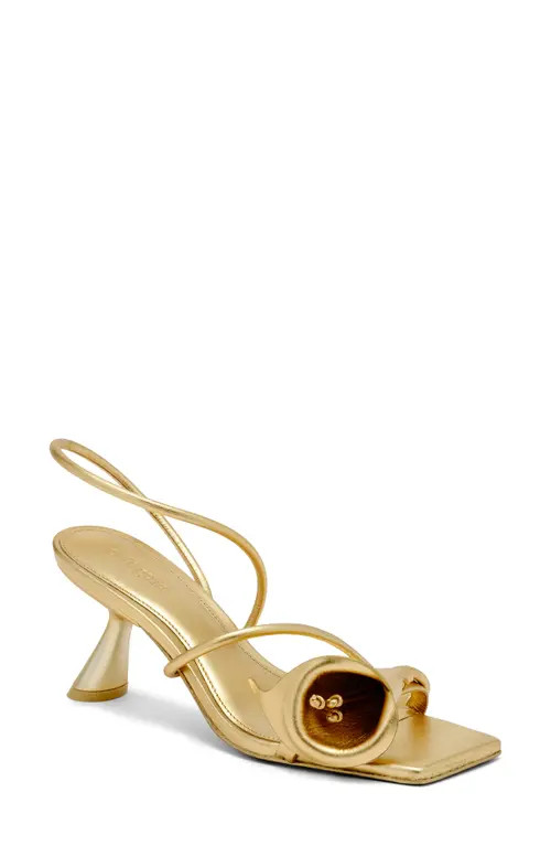 Cult Gaia Ria Calla Lily Slingback Sandal in Brass at Nordstrom, Size 6Us | Nordstrom