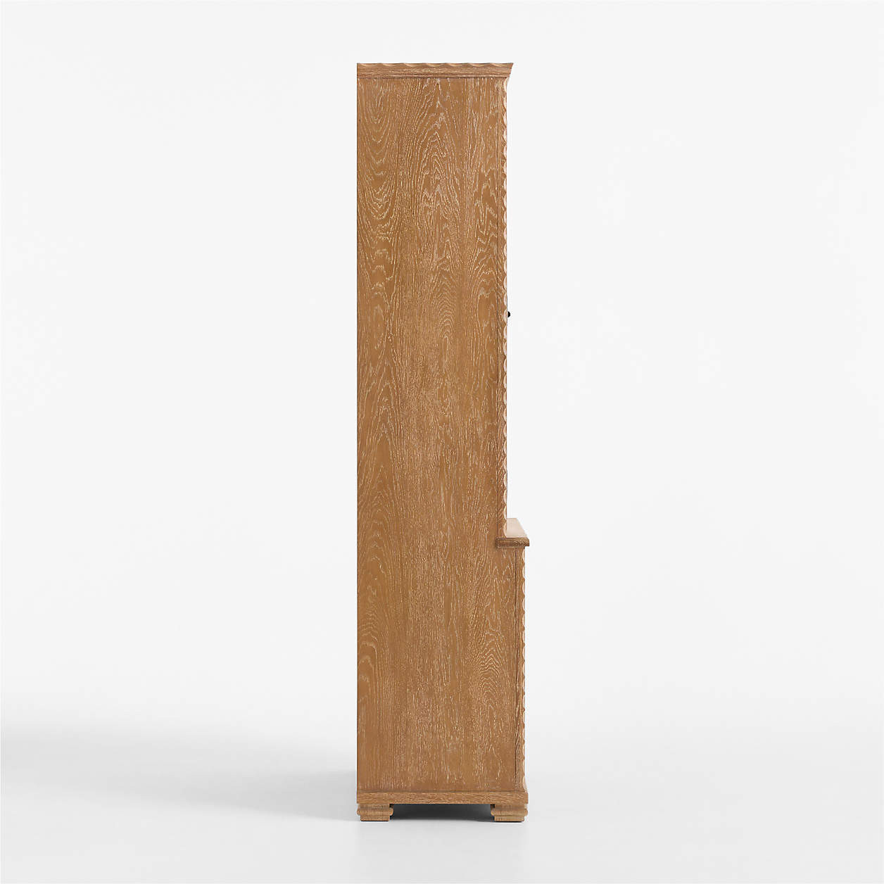 Hazelton 40" Brown Oak Wood Storage Cabinet | Crate & Barrel | Crate & Barrel