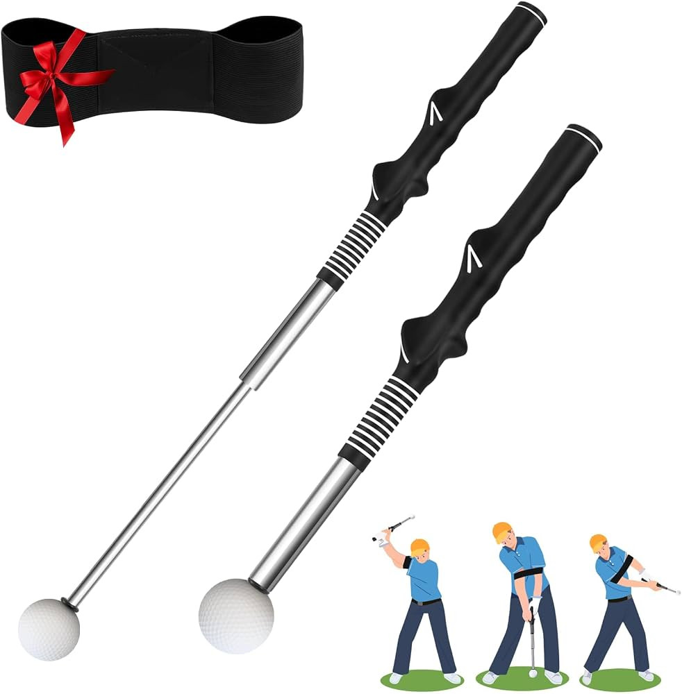 Multifunctional Golf Retractable Swing Trainer simulates Real Swing Feel and Club Weight, Feature... | Amazon (US)
