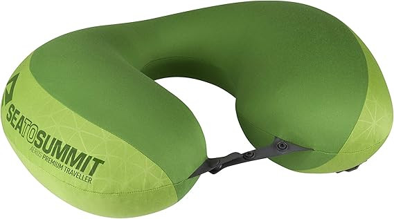 Sea to Summit Aeros Premium Traveller Inflatable Neck Pillow, Lime | Amazon (US)