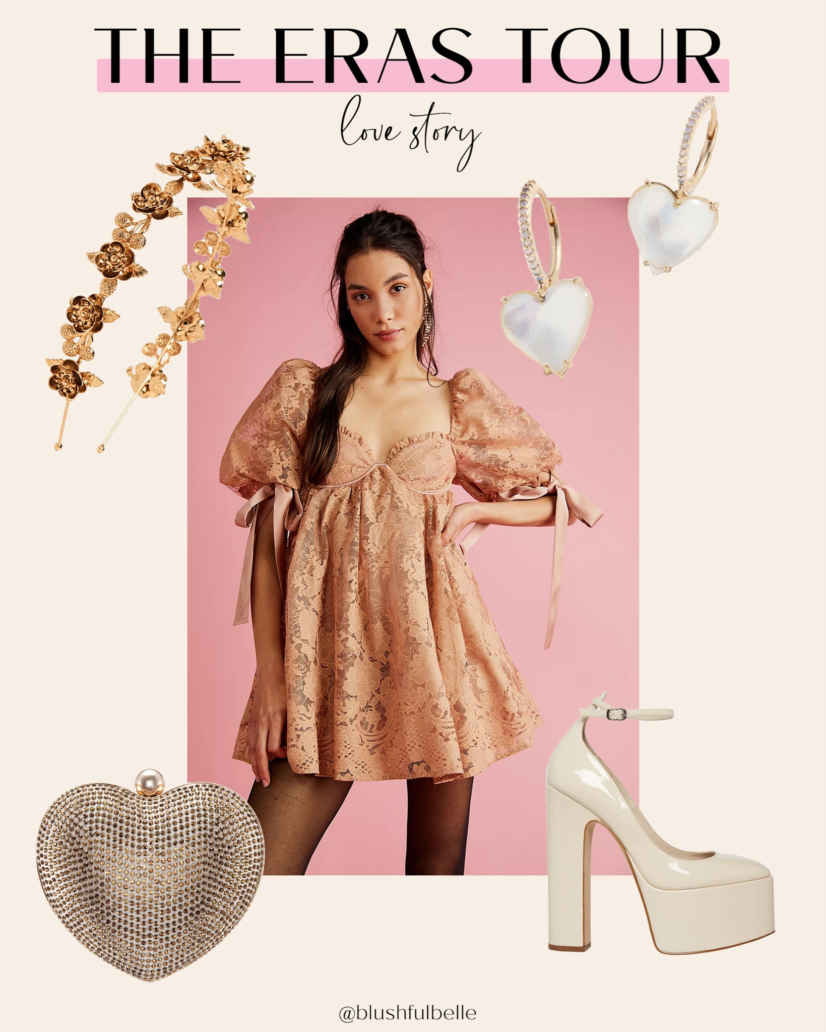 Taylor Swift | The Eras Tour
Outfit Ideas: Love Story
lace dress, free people, boho chic, romantic style, feminine style, pearls, hearts

#LTKshoecrush #LTKstyletip