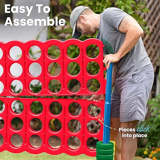 ECR4Kids Jumbo 4-To-Score, Giant Game, Assorted | Amazon (US)