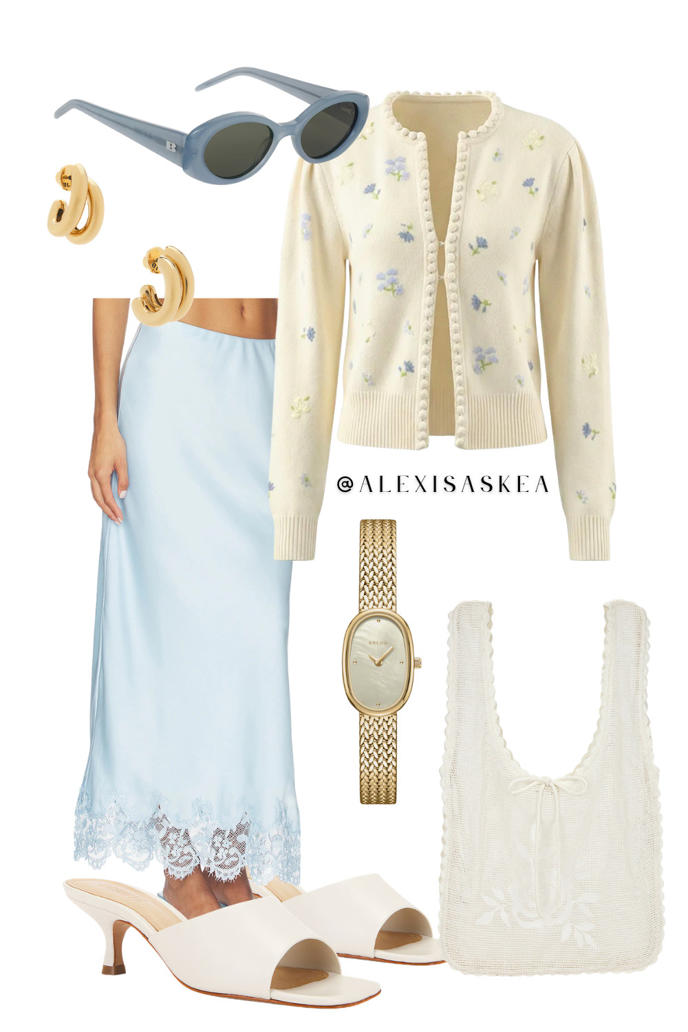 I'm sooo ready for spring fashion and I'm obsessed with the soft feminine look this year! I'm also obsessed with Pinterest's cool blue from their predictions for 2026 🤍 

 #LTKgrwm #LTKootd #LTKmomlife