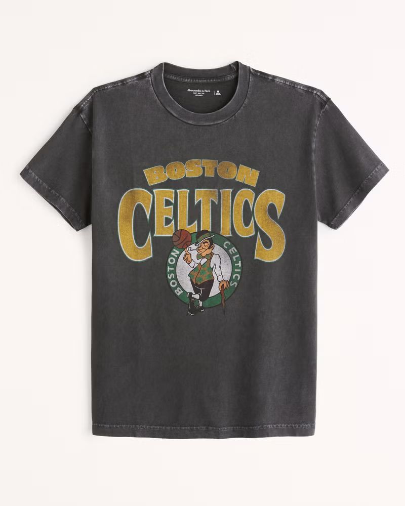 Boston Celtics Relaxed Sports Tee | Abercrombie & Fitch (US)