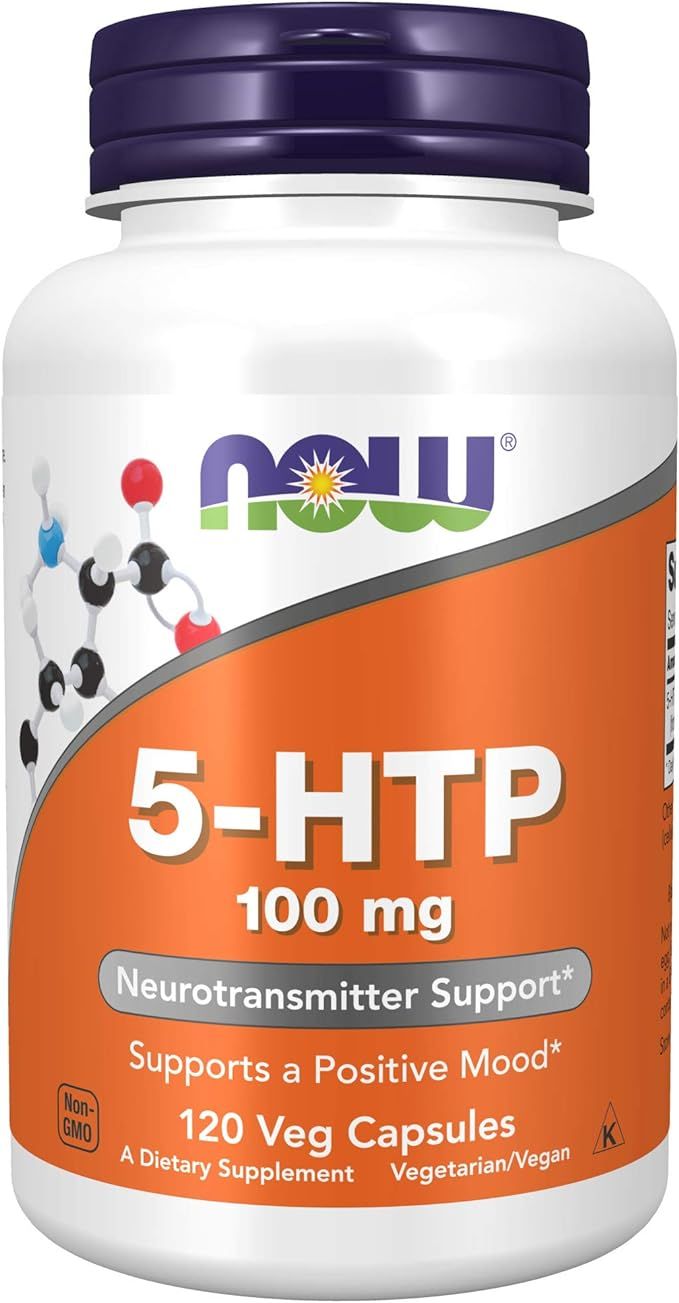 NOW Supplements, 5-HTP (5-hydroxytryptophan) 100 mg, Neurotransmitter Support, 120 Veg Capsules | Amazon (US)